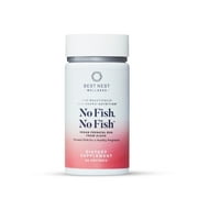 No Fish, No Fish Vegan Prenatal DHA, Algae Omega 3 Supplements, Supports Baby's Brain and Eye Development During Pregnancy and Lactation, Easy to Swallow, 60 Ct, Best Nest Wellness