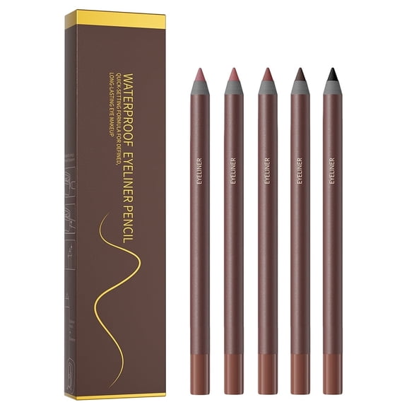 ​​​​Dr.pedi Eyebrow Pencil 5-Pack - Chocolate Brown Waterproof Slim Twist-Up Eyebrow Pencil with Built-in Brush & Sharpener, Natural Long-Lasting ​​​​Makeup Kit for Women​