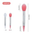 thumbnail image 3 of 10pcs Silicone Lip Brush Set Small Makeup Brushes Lipstick Applicator Brushes With 2, 3 of 5