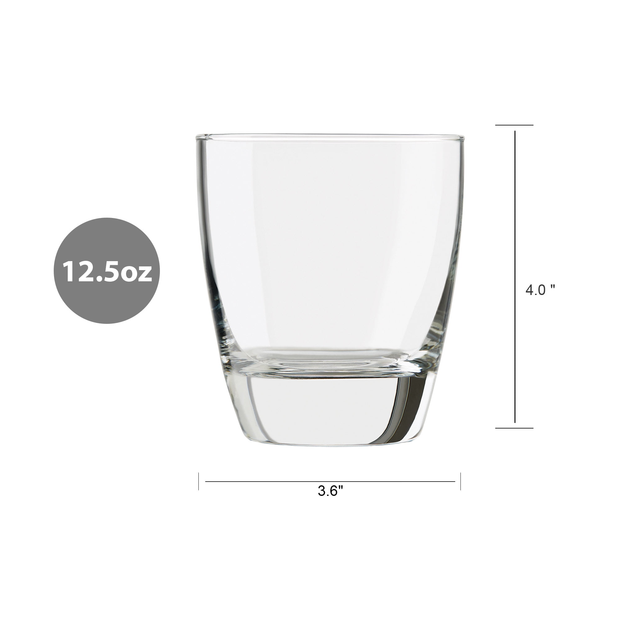 Better Homes & Gardens Reeve Drinking Glasses, 12.5 oz, Set of 4