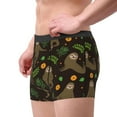 thumbnail image 2 of Uemuo Sloth Doing Yoga Pattern Men's Boxer Briefs,Trunk Anti-Chafing,Comfortable, Durable, and Stylish Underwear-Small, 2 of 9