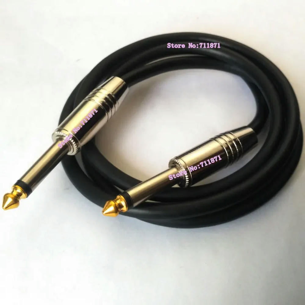 FOR 300cm Male 6.35 TS Audio Line Cable For Guitar 6.35 Mono Audio Cable Line For Audio Power Amplifier TS Mono 6.35 Audio Wire cord