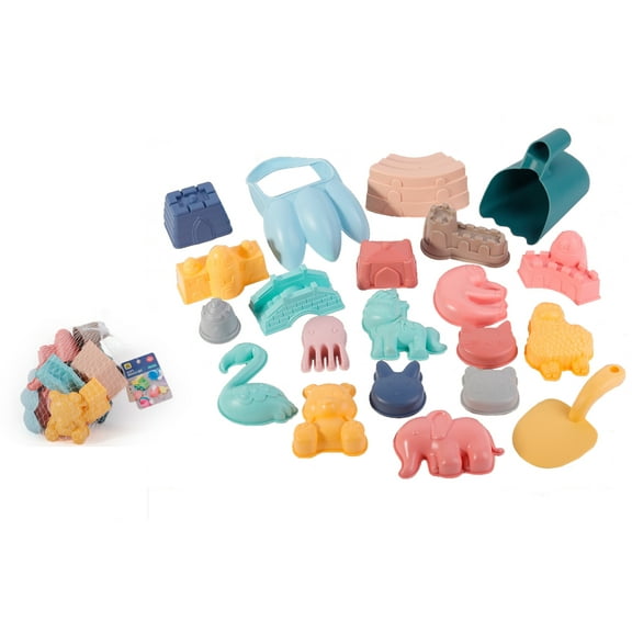 Soft Beach Toys Set 21 Pcs for Toddler for Boys Girls 3 Years Soft and Safe