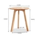 thumbnail image 2 of Mesa auxiliar de roble macizo - Tres patas estables para salón/dormitorio (Natural), 2 of 5