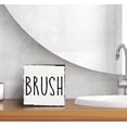 thumbnail image 6 of Zomyto 5"x5" Bathroom Decor,Brush Wood Box Sign Desk Decor,Rustic Wooden Block Box Sign Decoration For Bathroom Washroom Restroom Toilet, 6 of 6