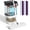 White-black, variant on Pedal Spin Mop and Bucket with Wringer Set,EasyWring Microfiber Mop with 3 Mop Pads,360 ° Spinning Floor Cleaning System - Home & Office