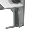 thumbnail image 5 of Office in an Hour 65W Cubicle Desk with Storage in Pure White - Engineered Wood, 5 of 10