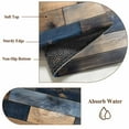 thumbnail image 6 of Navy Blue Brown Wood Runner Rug 2x6 FT, Non Slip Hallway Rugs, Farmhouse Vintage Wooden Washable Soft Floor Carpet Non-Shedding Throw Runner Carpet Long Rug for Entryway Kitchen Bedside Sliding Door, 6 of 8