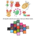 thumbnail image 4 of Fosa Stamp Ink Pad,20 Colors DIY Cute Colorful Ink Pad Stamp Inkpad for Rubber Stamp Scrapbook Decoration, Scrapbook Ink Pad, 4 of 8