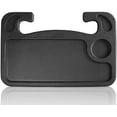 thumbnail image 1 of Car Steering Wheel Desk Auto Steering Wheel Tray for Computer Food Snack Lunch Drinking Car Laptop Desk Eating Table Vehicle Seat Mount Notebook for Most Cars Steering Wheel Type2, 1 of 7