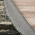 thumbnail image 6 of 4â€™ Round Brown and Gray Camouflage Area Rug, 6 of 7