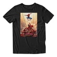 thumbnail image 2 of Marvel Spider-Man Brand New Day Men's City Ninja Battle Poster T-Shirt (Black, S-XXXL), 2 of 4