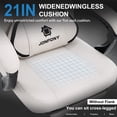 thumbnail image 5 of JONPONY Big and Tall Gaming Chair,Ergonomic Design with  Lumbar Cushion and Footrest,High Back Office Chair Support 8 Hours Long Sitting, Computer Chair,WHITE, 5 of 9