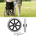 thumbnail image 4 of Hi,Fancy 2x Roue avant Roulement 8 Pouces pour Fauteuils Roulants Rollators Déambulateurs Gris, 4 of 9