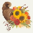 thumbnail image 2 of Popp, Grace 26x26 White Modern Wood Framed Museum Art Print Titled - Colorful Cornucopia I, 2 of 4