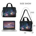 thumbnail image 3 of 16" Laptop Briefcase for Work Travel Laptop Shoulder Bag Carrying Handbag Laptop Case Neon Butterfly, 3 of 8
