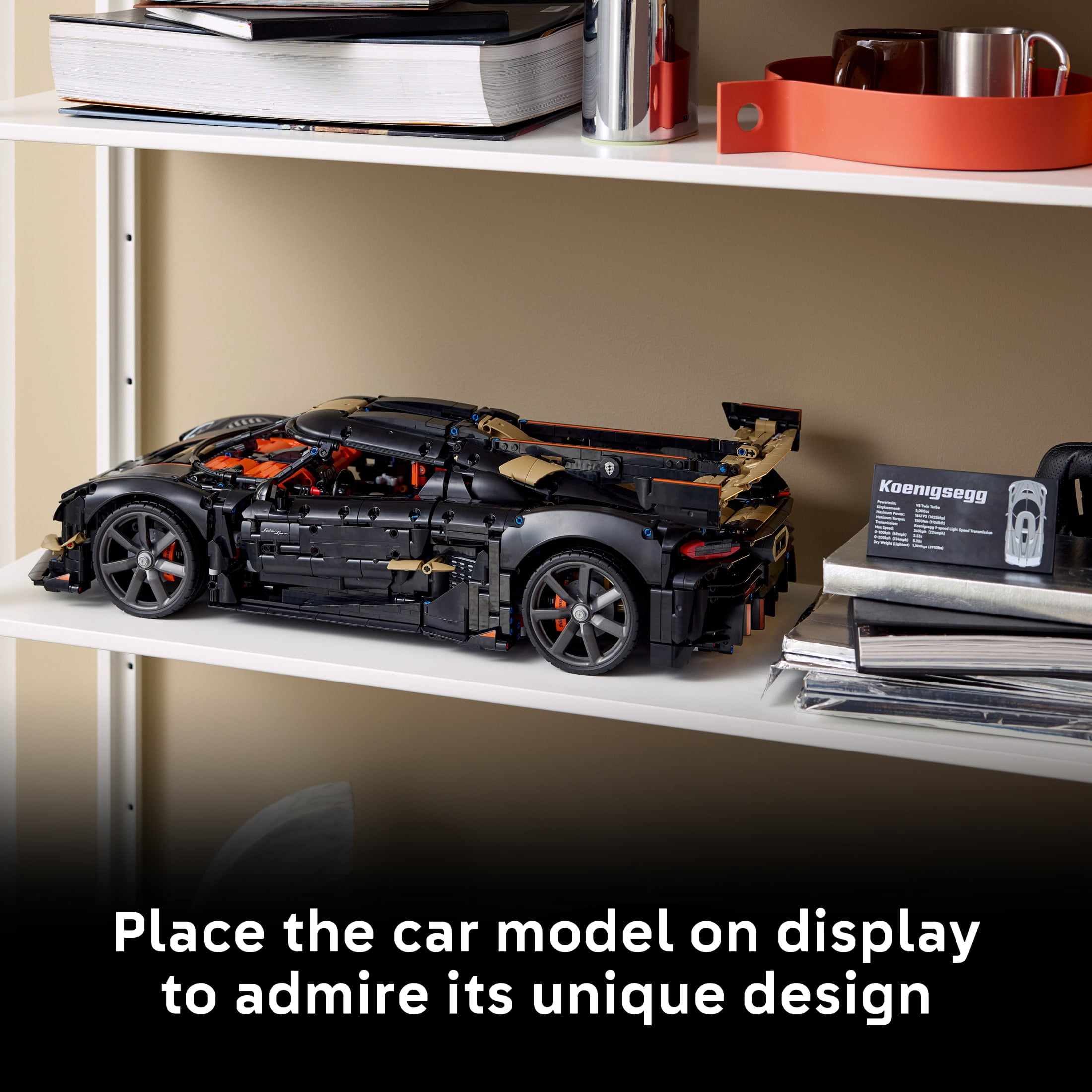 LEGO Technic Koenigsegg Sadair’s Spear Megacar - Building Set for Adults, Ages 18+ - Model Car Kit for Display - Gift for Men & Women - 42232