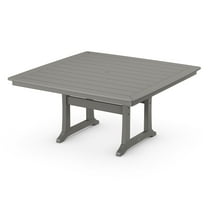 POLYWOOD Nautical Trestle 59" Dining Table in Slate Grey