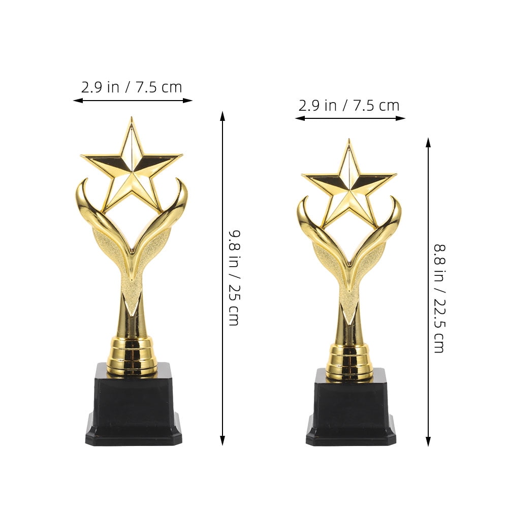 WHAMVOX  2 Pcs Kids Prizes for Rewards Party Birthday Awards Child Golden