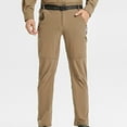 thumbnail image 3 of Men's Hiking Pants Quick Dry Lightweight Water Resistant Outdoor Sports Pants with Zipper Cargo Pockets, Brown (XX-Large), 3 of 6