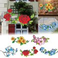 thumbnail image 5 of TIELUTT Flower Shaped Wall Hanging Indoor Home Decorative Rope for Hanging Christmas Door Hanging Decorations Small Stained Glass Window Hangings Small Christmas Lighted Hanging Christmas, 5 of 5