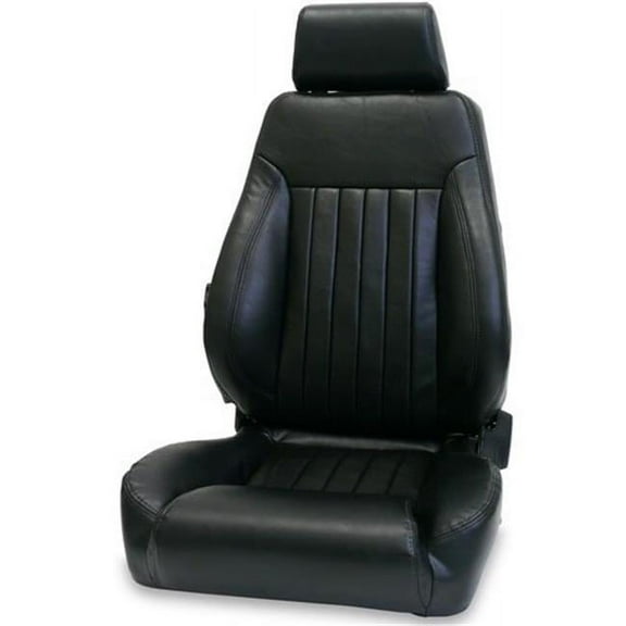 Scat SCA80-1250-51R Black Vinyl Passenger Side Elite Lumbar DLX Seat