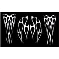 thumbnail image 2 of Zyutaosan Motorcycle Flame Sticker For Gas Tank & Fender Decals Vinyl White, 2 of 5