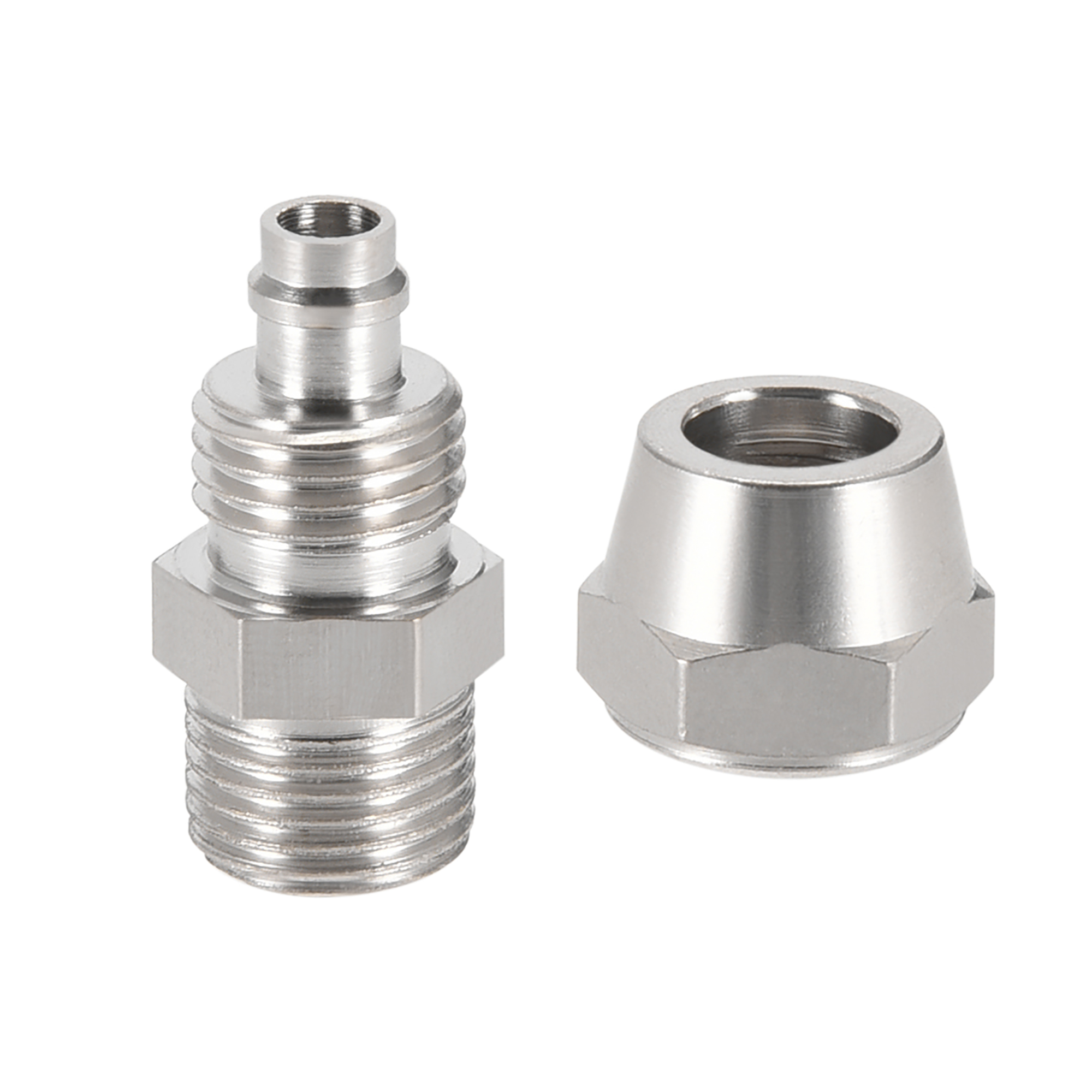 Reusable Fitting, 1/8" G Male x 13/64" Hose ID Quick Coupler Air Hose