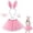 Pink, variant on Girls Tutu Dress With Headband Adorable Easter Outfits Sets Party Hair Clothes