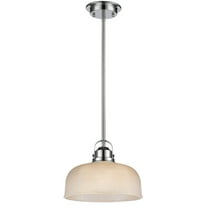 IRONCLAD Industrial-style 1 Light Chrome Finish Ceiling Mini Pendant 11" Wide