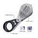 thumbnail image 2 of 10x Triplet Lens Jeweler Loupe Magnifier with 6 LED UV Light 21mm for Jewelry Gems Inspection, 2 of 5