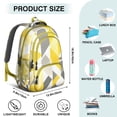 thumbnail image 5 of Yellow and Gray Modern Art Geometric Backpack for School,Cute School Bag,Schoolbag with Adjustable Shoulder Straps & Padded Back,16.9 Inch, 5 of 5