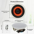 thumbnail image 6 of L-Link Home Audio Package in Wall Receiver Bluetooth System with 3 00Watt 6.5 inch Ceiling Speakers Perfect for Indoor Office Bathroom Kitchen Living Room (A Pair), 6 of 7