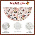 thumbnail image 3 of Sikiie Rose Flowers Nativity Christmas Tree Skirt, Jesus Christian Winter Holiday Tree Mat Decoration(30-48IN)36", 3 of 6