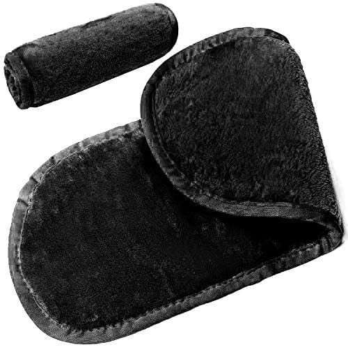 Microfibre Makeup Remover Cloth Face Cleansing Towel 3 Pack (Black)