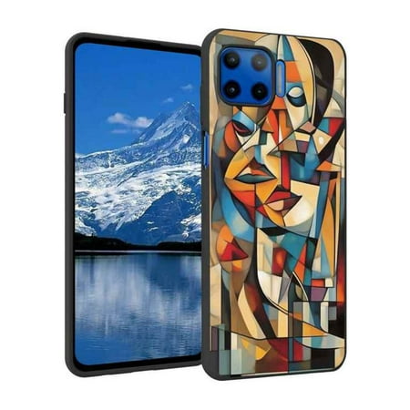 Abstract-cubist-art-designs-4 Phone Case, Degined for Moto G 5G Plus Case Men Women, Flexible Silicone Shockproof Case for Moto G 5G Plus
