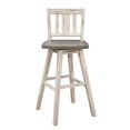 thumbnail image 5 of OakvillePark Roscoe Swivel Pub Height Barstool (Set of 2), White/Gray, 5 of 7