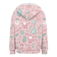 thumbnail image 4 of UngA Womens Christmas Sweatshirt Full Zip Up Hoodie Women Cute Graphic Printed Long Sleeve Fuzzy Sweater Jackets Womens Christmas Hoodie,XXXL, 4 of 7