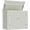 Sandstone, variant on ECOPATIO Horizontal Storage Shed, 41 Cu.Ft. Outdoor Resin Trash Can Storage, Weather Resistance, Storage Box with Floor Included for Garden Tools, Lawn Mowers, Garbage Cans, Patio Use, Grey