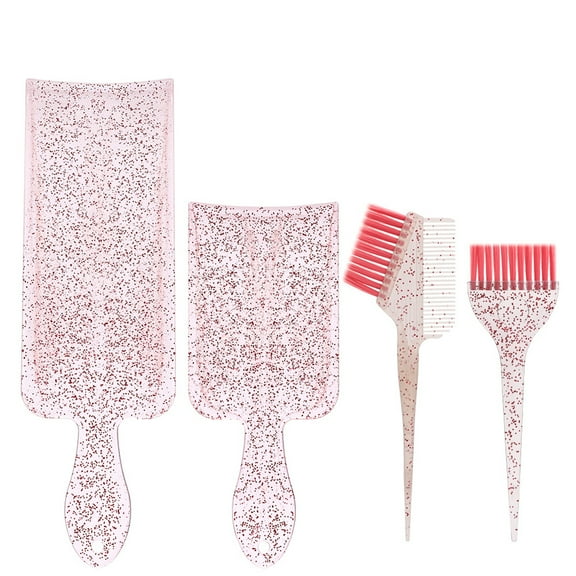 4x Hair Dye Brush Hair Coloring Kits Highlighting Combs Balayage Board Hair Coloring Brushes Hair Highlighting Tool
