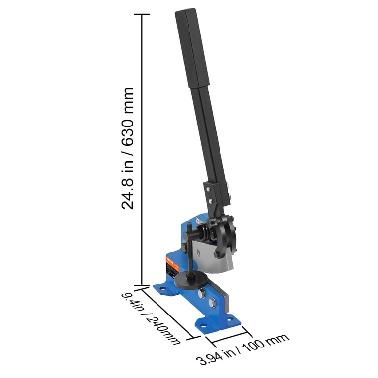 Manual Hand Plate Shear - 110mm (4.33") Cutting Length, Benchtop Metal Sheet Cutter, Model HS-5
