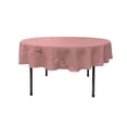 thumbnail image 1 of TCpop72R-RoseP79 LA Linen Nappe en Popeline de Polyester, Rose Poussiéreux - 72 Po. Rond, 1 of 4