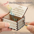 thumbnail image 2 of Wooden Music Box, Mini Vintage Hand Crank Music Box Laser Engraved Music Box Perfect Fathers Day Gifts to Dad for Christmas, Anniversary, Birthday, Thanksgiving, 2 of 5
