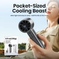 thumbnail image 3 of Turbo Fan Sowmow, portátil, portátil, 100 velocidades, USB-C, 4500 mAh, 3 of 9