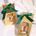 thumbnail image 5 of Efavormart 50 Pcs | 3" Hunter Emerald Green Satin Pre Tied Ribbon Bows, Gift Basket Party Favor Bags Decor - Classic Style, 5 of 10