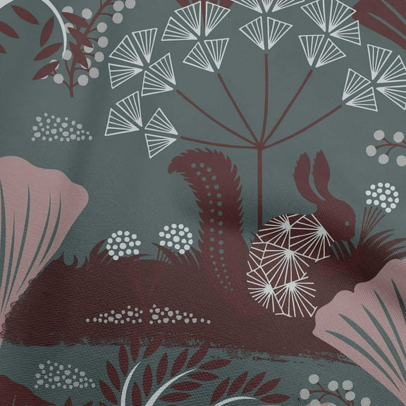 oneOone Polyester Spandex Teal Green Fabric Abstracts Dress Material Fabric Print Fabric By The Yard 56 Inch Wide