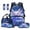 Galaxy Axolotl, variant on Jeiento 4-Piece Kids Backpack and Lunch Box Set for School 17 Inch Highland Cow Floral Bookbag with Large Capacity, Includes Pencil Case, Bookmarks for Elementary Boys & Girls