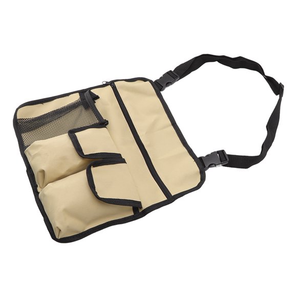 Organisateur d'Accoudoir de Chaise, Sac Suspendu Imperméable pour Chaise de Camping Multifonction pour Garder la Chaise en Ordre pour Chaises de Plage Noir, Kaki, Vert, Bleu