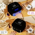 thumbnail image 4 of COLORENE Lámpara de uñas LED UV inalámbrica, 60 W recargable secador de uñas gel polaco luz, sensor automático inteligente pantalla LCD lámpara de uñas, portátil 30 cuentas LED luz de uñas con 4 ajust, 4 of 5