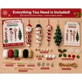 thumbnail image 6 of Crochet Christmas Spiral Ornaments DIY Kit,Beginner Friendly Christmas Spiral Tree Decor Craft Set with Soft Yarn, Snowflake Beads, Festive Holiday Gift for Adults, 6 of 8
